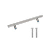 Brushed Stainless Steel Cabinet Handles Kitchen Furniture Drawer Pulls