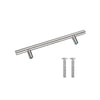 Brushed Stainless Steel Cabinet Handles Kitchen Furniture Drawer Pulls