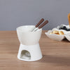 Ceramic Chocolate Fondue Set Cheese Melting Pot Cheese Pot Fondue Set