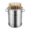 Charcoal BBQ Grill Stainless Steel Barbecue Grill with Oil Drip Pan