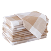 Checkered Table Cloth Napkins Polyester Washable Reusable Table Napkin