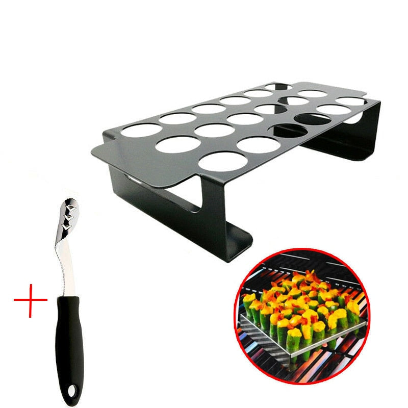 Chili Pepper Roasting Rack Jalapeno Chili Grill Rack and Corer Set ...