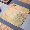 Chinese Style Square Dishcloth Lotus Table Mat Napkins For Plate