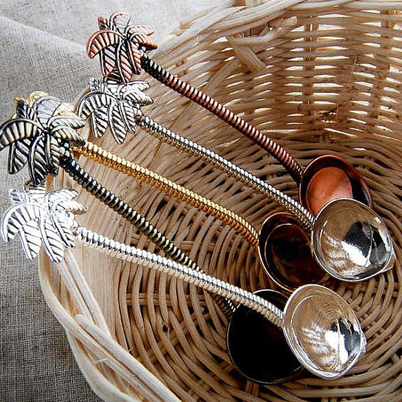 Coconut Tree Tea Coconut Tree Tea Coffee Spoon Home Flatware Kitchen Tableware – Kitchen ...