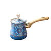 Coffee Pot Stainless Steel Coffee Maker with Long Wooden Handle