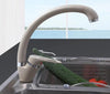 Cold And Hot Single Handle Swivel Spout Tap Kitchen Faucet