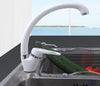 Cold And Hot Single Handle Swivel Spout Tap Kitchen Faucet