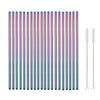 Colorful Stainless Steel Straw Eco-friendly Reusable Bent Straws Set