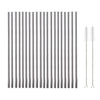 Colorful Stainless Steel Straw Eco-friendly Reusable Bent Straws Set