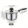 Cooking Pot Saucepan Frying Pan With Thick Bottom With Glass Lid