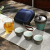 Travel Portable Ceramic Teapot Quick Cup Car Office Outdoor Tea Pot