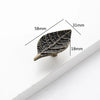 Creative Tree Branch & Leaf Cabinet Knob Furniture Drawer Handle Pull