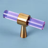 Crystal Cabinet Drawer Handle and Door Knob Small T Bar Handle