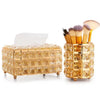 Crystal Tissue Box Nordic Gold Diamond Napkin Holder Table Décor