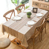 ﻿Decorative Linen Tablecloth With Tassel