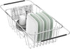 Dish Drainer with Stainless Steel Over Inside Sink-Adjustable Drainer