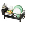 Dish Drying Rack with Drain Tray Kitchen Countertop Storage Organizer