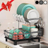 Dish Rack Dish Drying for Kitchen Counter Dish Drainer with Drainboard