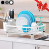 Dish Rack Dish Drying for Kitchen Counter Dish Drainer with Drainboard