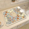 Drying Mat Kitchen Counter Rubber Coffee Bar Accessories Coffee Mats Pads