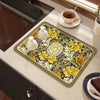 Drying Mat Kitchen Counter Rubber Coffee Bar Accessories Coffee Mats Pads