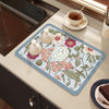 Drying Mat Kitchen Counter Rubber Coffee Bar Accessories Coffee Mats Pads