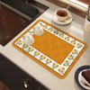 Drying Mat Kitchen Counter Rubber Coffee Bar Accessories Coffee Mats Pads