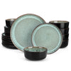 Elegant Ceramic Mediterranean Stoneware Dinner Set Kitchen Tableware