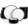 Elegant Ceramic Mediterranean Stoneware Dinner Set Kitchen Tableware