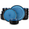 Elegant Ceramic Mediterranean Stoneware Dinner Set Kitchen Tableware