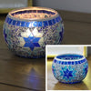 European Mosaic Candlestick Wall Candle Holder Ornament Matching Tealight