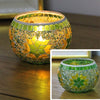 European Mosaic Candlestick Wall Candle Holder Ornament Matching Tealight