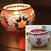 European Mosaic Candlestick Wall Candle Holder Ornament Matching Tealight