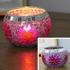 European Mosaic Candlestick Wall Candle Holder Ornament Matching Tealight