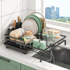 Expandable Dish Drying Rack Kitchen Counter Dish Cutlery Drainer