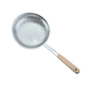 Fine Mesh Stainless Steel Strainer Wooden Handle Kitchen Filter Spoon