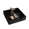 Ginkgo Leaf Stainless Steel Napkin Holder Decorative Desktop Tissue Box