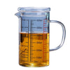 Glass Measuring Cup Food Grade High Borosilicate Glass Cups with Lid