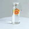 Glass Pitcher with Lid Easy Clean Heat Resistant Glass Water Jug