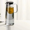 Glass Pitcher with Lid Easy Clean Heat Resistant Glass Water Jug