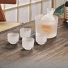 Glass Sake and Whisky Bar Set Decanter and Shot Glass Barware Set