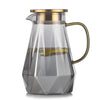 Glass Water Bottle Kettle Gradient Diamond Shaped Water Kettle Water Cups