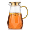 Glass Water Bottle Kettle Gradient Diamond Shaped Water Kettle Water Cups