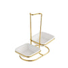 Gold Stainless Steel Soup Spoon Holder Cutlery Storage Cooking Utensils