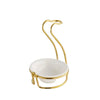 Gold Stainless Steel Soup Spoon Holder Cutlery Storage Cooking Utensils