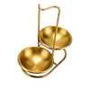 Gold Stainless Steel Soup Spoon Holder Cutlery Storage Cooking Utensils