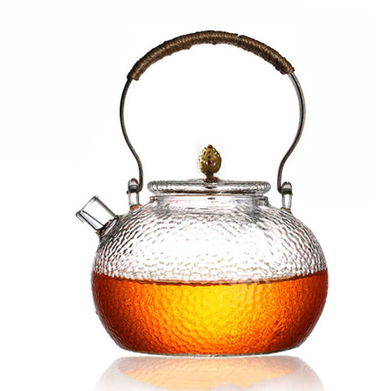 Filtered Tea Kettle Heat Resistant Glass Teapot Tea Filter Tea Set Kettle Coffee Tea Pot ...
