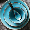 Ice Cracking Glaze Ceramic Tableware Plate Bowl Tea Cup Dinnerware