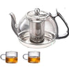 Induction Heat Resistant Glass Teapot Electromagnetic Kettle Tea set