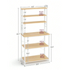 Industrial Kitchen Utility Storage Shelf with Hooks Kitchen Baker Rack